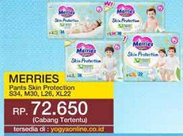 Promo Harga Merries Pants Skin Protection L26, M30, S34, XL22 22 pcs - Yogya