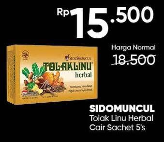 Promo Harga SIDO MUNCUL Tolak Linu Obat Herbal Original per 5 sachet 15 ml - Guardian