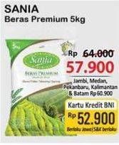 Promo Harga Sania Beras Premium 5000 gr - Alfamart