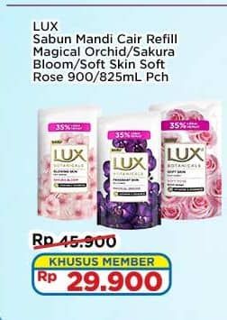 Promo Harga LUX Botanicals Body Wash Soft Rose, Sakura Bloom, Magical Orchid 825 ml - Indomaret
