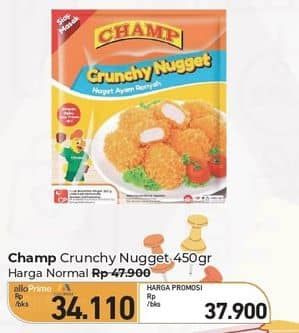 Promo Harga Champ Nugget Crunchy Nugget 450 gr - Carrefour