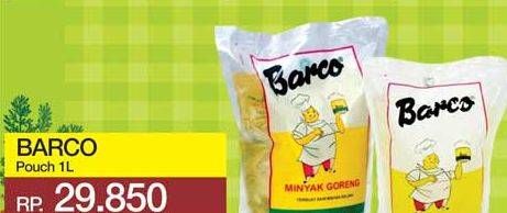 Promo Harga BARCO Minyak Goreng Kelapa 1000 ml - Yogya