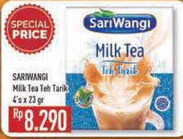 Promo Harga Sariwangi Milk Tea per 4 sachet 23 gr - Hypermart