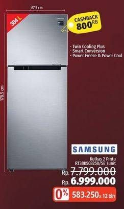 Promo Harga SAMSUNG RT38K5032S8 Refrigerator  - LotteMart