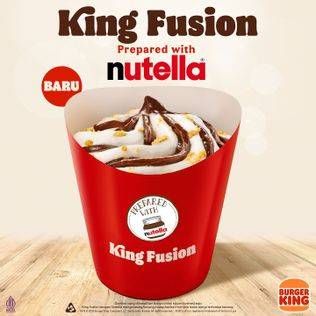 Promo Harga King Fusion Prepared with Nutella  - Burger King