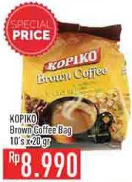Promo Harga Kopiko Brown Coffee per 10 sachet 20 gr - Hypermart