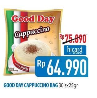 Promo Harga Good Day Cappuccino per 30 sachet 25 gr - Hypermart