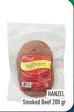 Promo Harga HANZEL Smoked Beef 200 gr - Hypermart