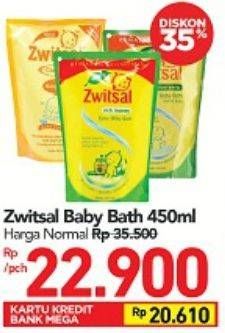Promo Harga ZWITSAL Natural Baby Bath 450 ml - Carrefour