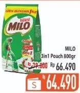 Promo Harga MILO ActivGo 3in1 800 gr - Hypermart