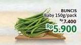Promo Harga Buncis Baby per 150 gr - Alfamidi