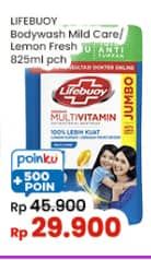 Promo Harga Lifebuoy Body Wash Mild Care, Lemon Fresh 850 ml - Indomaret