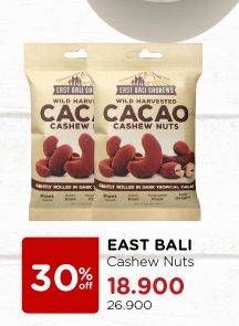 Promo Harga EAST BALI CASHEW Snack Kacang Cacao 35 gr - Watsons