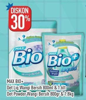 Max Bio+ Det Liquid Wangi Bersih / Det Powder Wangi Bersih