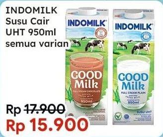 Promo Harga Indomilk Susu UHT All Variants 950 ml - Indomaret