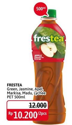 Promo Harga FRESTEA Minuman Teh Green Tea, Original, Apple, Markisa, Green Honey, Lychee 500 ml - Alfamidi