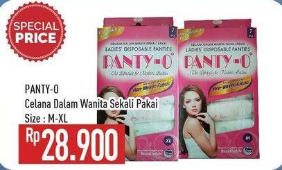Promo Harga PANTY-O Ladies Disposable Panties M-XL  - Hypermart