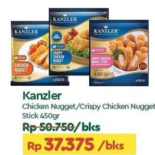 Promo Harga Kanzler Chicken Nugget Original, Stick Crispy 450 gr - TIP TOP