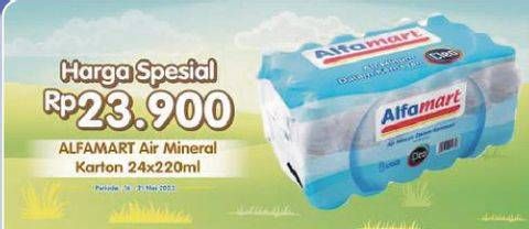 Promo Harga ALFAMART Air Mineral per 48 pcs 240 ml - Alfamart