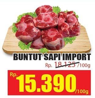 Promo Harga Oxtail Sapi per 100 gr - Hari Hari