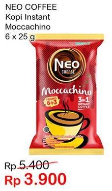Promo Harga Neo Coffee 3 in 1 Instant Coffee 6 sachet - Indomaret