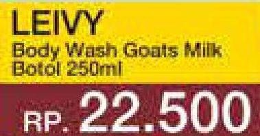 Promo Harga Leivy Goat Milk Shower Cream 250 ml - Yogya