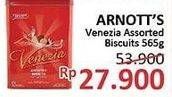 Promo Harga VENEZIA Assorted Biscuits Assorted 565 gr - Alfamidi