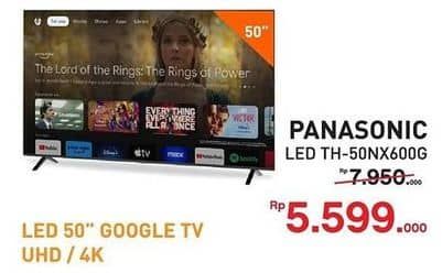 Promo Harga Panasonic TV LED TH-50NX600G  - Yogya