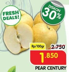 Promo Harga Pear Century per 100 gr - Superindo