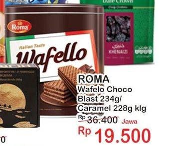 Promo Harga Roma Wafello Choco Blast, Butter Caramel 228 gr - Indomaret