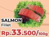 Promo Harga Salmon Fillet per 100 gr - Yogya