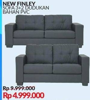 Promo Harga NEW FINLEY Sofa 3 + 2 Dudukan Bahan PVC  - Courts