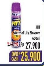 Promo Harga HIT Aerosol Lilly Blossom 600 ml - Hypermart