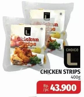Promo Harga CHOICE L Chicken Strips 400 gr - Lotte Grosir