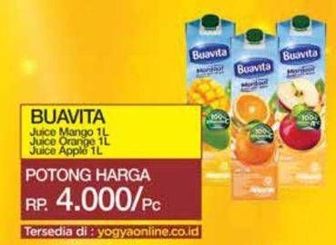 Promo Harga Buavita Fresh Juice Mango, Orange, Apple 1000 ml - Yogya
