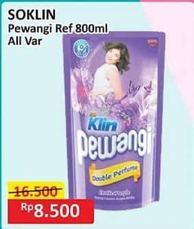 Promo Harga So Klin Pewangi All Variants 800 ml - Alfamart