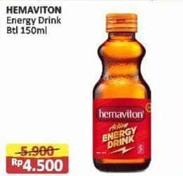 Promo Harga Hemaviton Energi Drink 150 ml - Alfamart