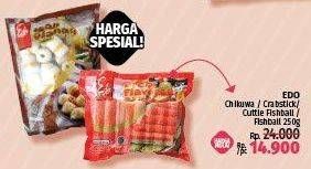 Promo Harga EDO Chikuwa/ Crabstick/ Cuttle Fishball/ Fishball 250g  - LotteMart