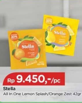 Promo Harga Stella All In One Lemon, Orange 42 gr - TIP TOP