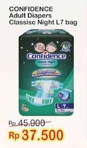 Promo Harga Confidence Adult Diapers Classic Night L7  - Indomaret