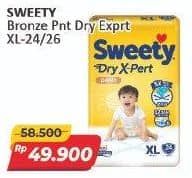 Promo Harga Sweety Bronze Pants Dry X-Pert XL26, XL24 24 pcs - Alfamart