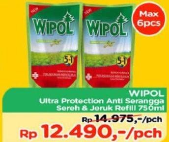Promo Harga WIPOL Ultra Protection Sereh Jeruk 750 ml - TIP TOP