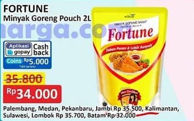 Promo Harga Fortune Minyak Goreng 2000 ml - Alfamart