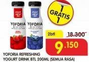 Promo Harga YOFORIA Yoghurt All Variants per 2 pcs 200 ml - Superindo