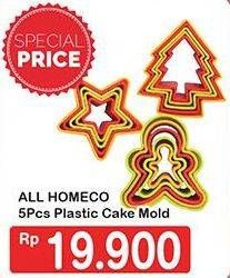Promo Harga HOMECO Plastic Cake All Variants 5 pcs - Hypermart