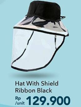 Promo Harga Hat with Shield Ribbon Black  - Carrefour