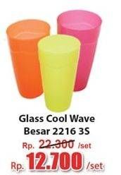 Promo Harga CLARIS Cool Wave Glass 2216 3 pcs - Hari Hari
