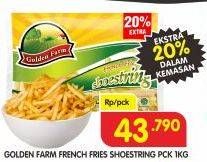 Promo Harga Golden Farm French Fries Shoestring 1000 gr - Superindo
