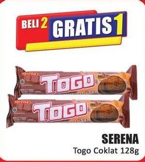 Promo Harga Serena Togo Biskuit Cokelat Chocolate 128 gr - Hari Hari