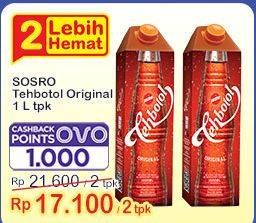 Promo Harga Sosro Teh Botol Original 1000 ml - Indomaret